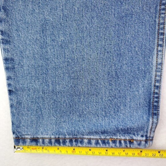 Levi's 550 Relaxed Fit Jeans Tapered Medium Wash Men's "42x30" Real 40x30 NWT - Picture 7 of 10